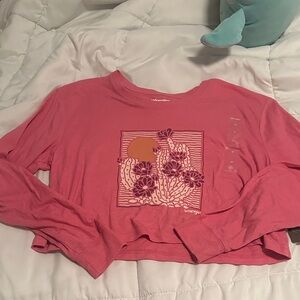 Wrangler Women's Coral Graphic Crop Top